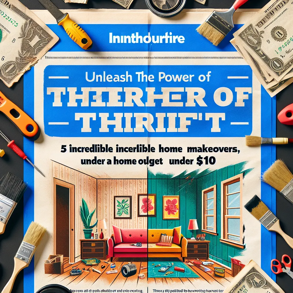 Unleash the Power of Thrift: 5 Incredible Home Makeovers Under $10